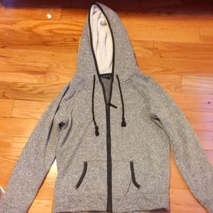 American Eagle wool zip-up hoodie, size large